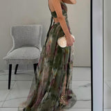 Giselle | Vestido maxi encantado com padrão floral