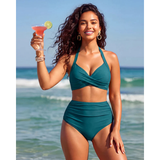 Sabrina | Bikini de Controle de Barriga com Cintura Alta 2-em-1