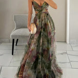 Giselle | Vestido maxi encantado com padrão floral