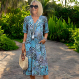 Iris – Vestido fluido leve com efeito lisonjeiro
