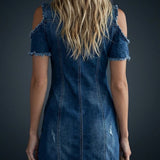 Olivia|Vestido Ganga Feminino-Corte Solto & Estilo Chic