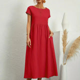 Gabrielle — Vestido Fluido com Elegância Atemporal