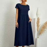 Gabrielle — Vestido Fluido com Elegância Atemporal