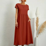 Gabrielle — Vestido Fluido com Elegância Atemporal