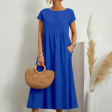 Gabrielle — Vestido Fluido com Elegância Atemporal