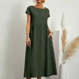 Gabrielle — Vestido Fluido com Elegância Atemporal