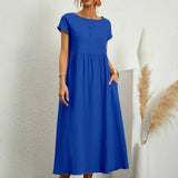 Gabrielle — Vestido Fluido com Elegância Atemporal