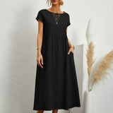 Gabrielle — Vestido Fluido com Elegância Atemporal