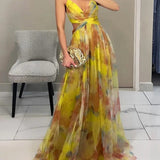 Giselle | Vestido maxi encantado com padrão floral