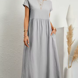 Gabrielle — Vestido Fluido com Elegância Atemporal