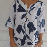 MATILDE | BLUSA FLORAL RESISTENTE COM CHARME REFINADO