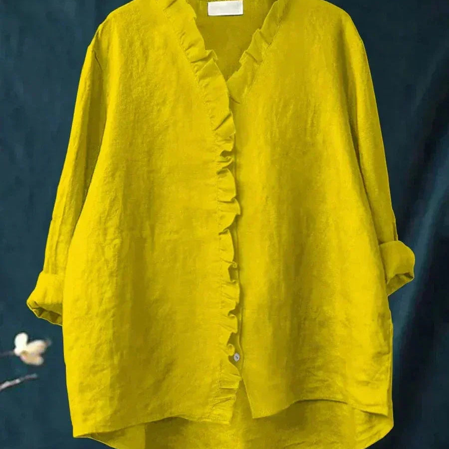 Eline | Blusa de Linho Elegante para o Verão