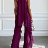 Margarida | Conjunto Elegante de Haltertop