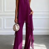 Margarida | Conjunto Elegante de Haltertop